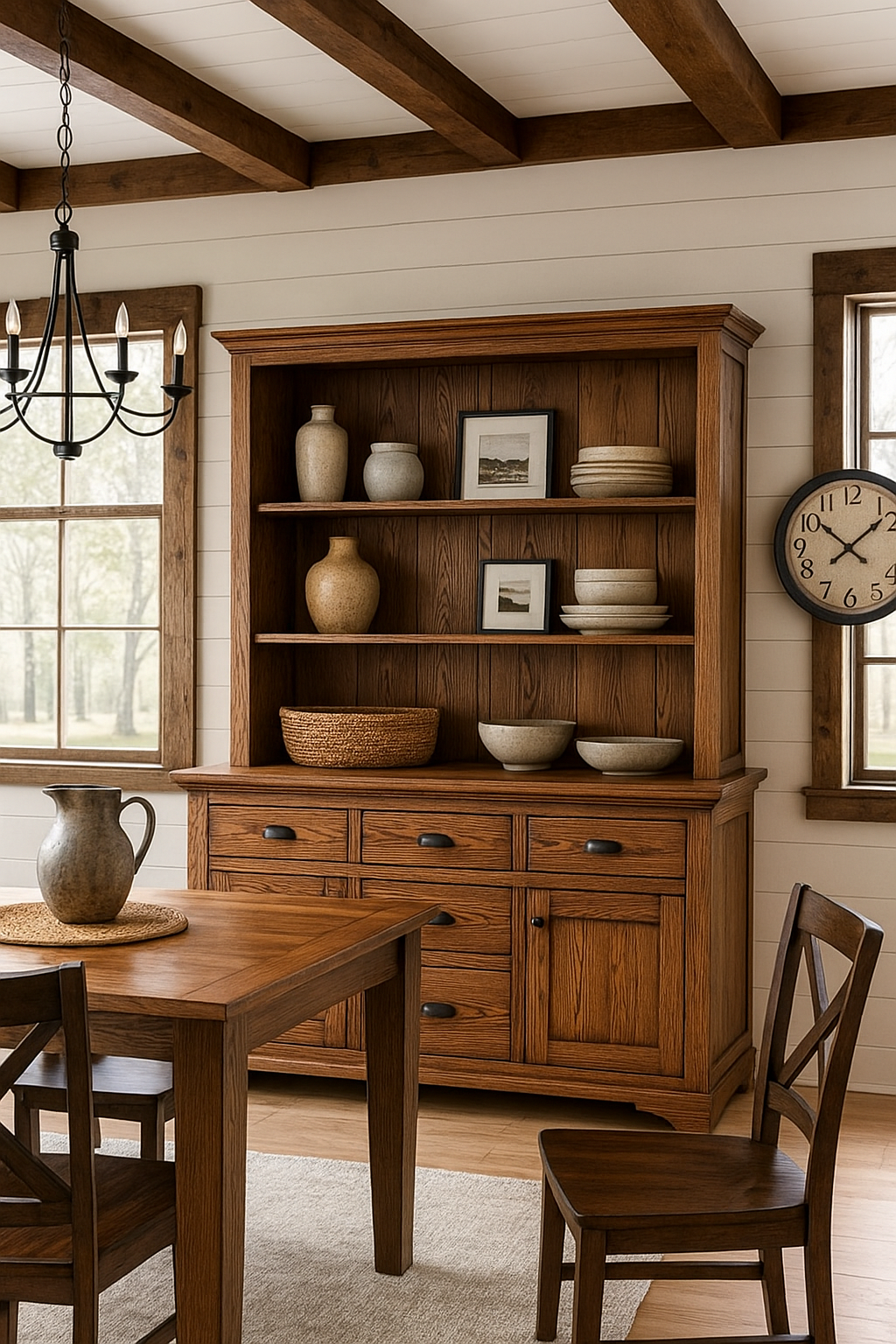 Custom Hardwood Hutch – Handcrafted to Fit Your Space Perfectly