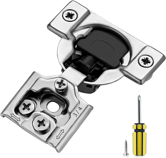 Soft Close Cabinet Hinges – Satin Nickel | Multiple Overlay Options | Adjustable for Perfect Fit