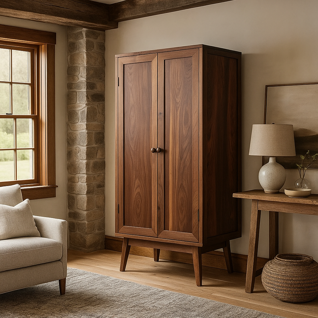 Custom Hardwood Armoire – Built to Fit Your Style and Space