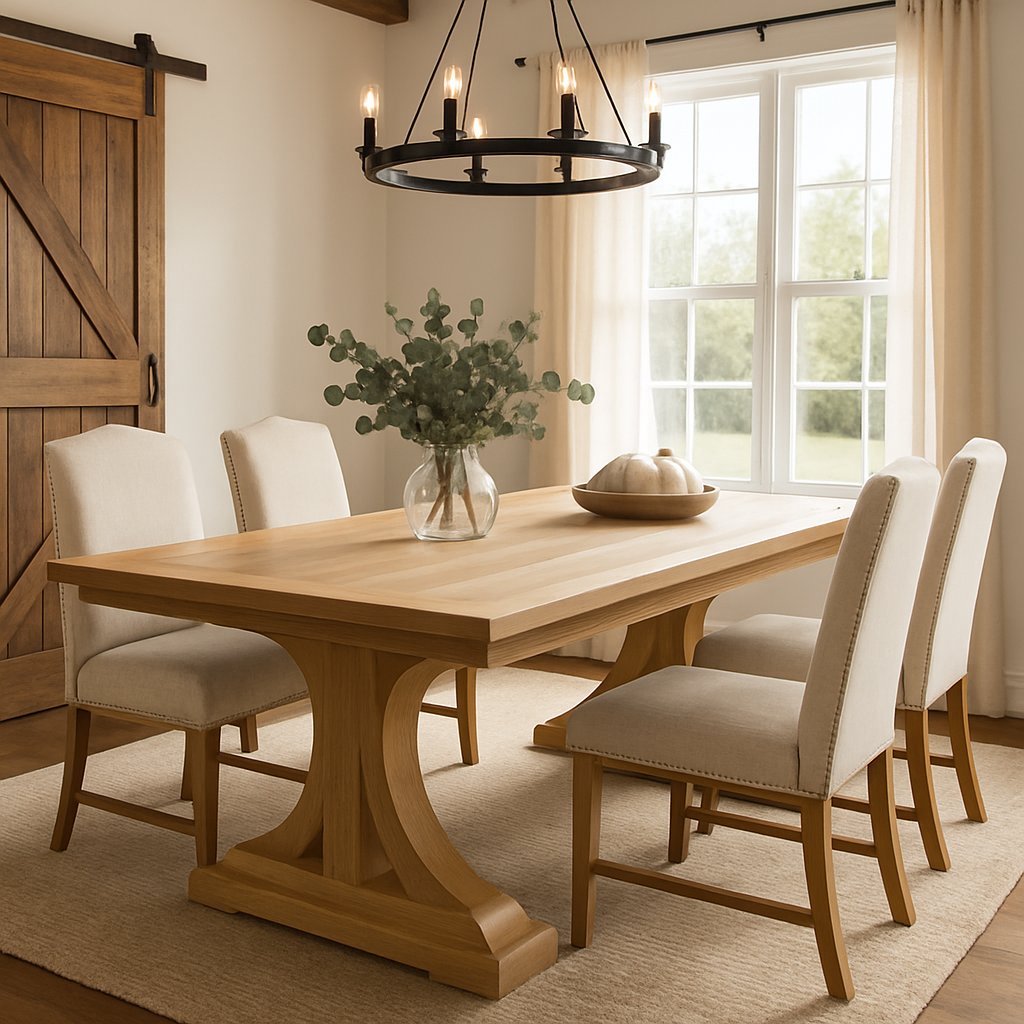 Custom Hardwood Dining Tables – Timeless Craftsmanship, Two Distinct Styles