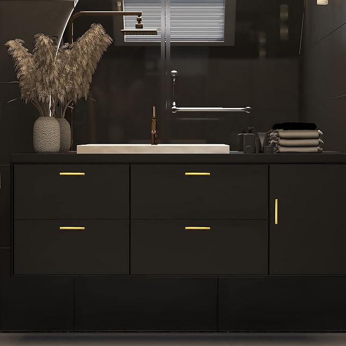 Curved Cabinet Pulls – 5 3/16" Length | 3" Hole Center | Matte Black, Brushed Nickel, Brushed Brass, Oil Rubbed Bronze | Multiple Quantities Available