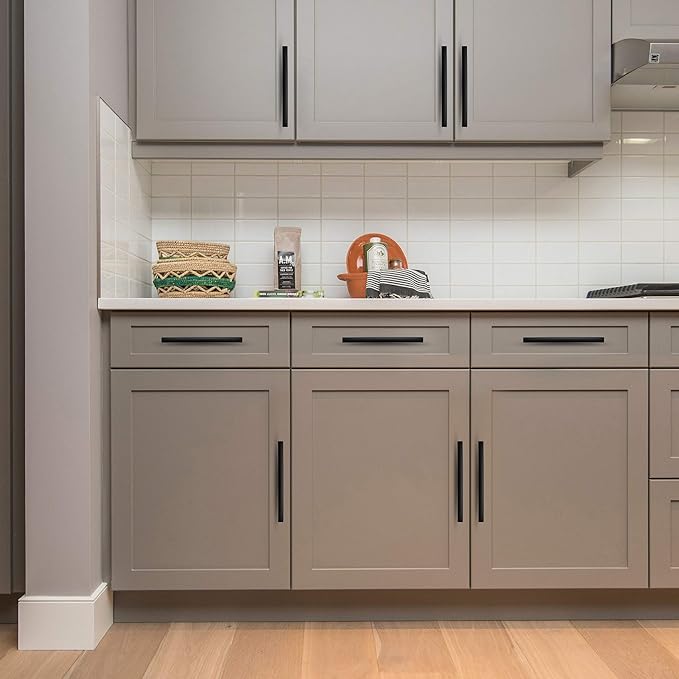 Curved Cabinet Pulls – 7 1/4" Length | 5" Hole Center | Matte Black, Brushed Nickel, Brushed Brass, Oil Rubbed Bronze | Multiple Quantities Available