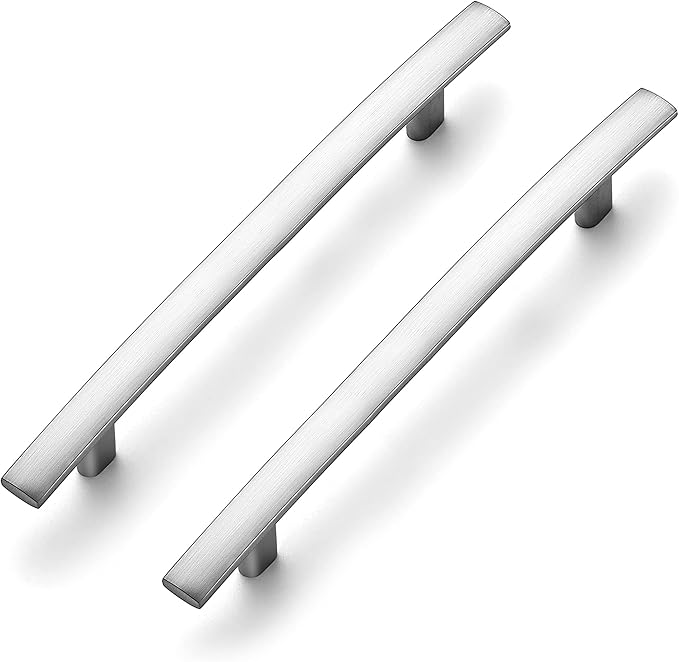 Curved Cabinet Pulls – 7 1/4" Length | 5" Hole Center | Matte Black, Brushed Nickel, Brushed Brass, Oil Rubbed Bronze | Multiple Quantities Available