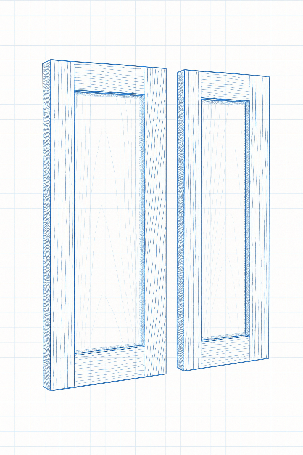 Custom Hardwood Shaker Cabinet Doors – Walnut, Cherry, Mahogany, Maple, White Oak | Made to Order Kitchen Cabinet Doors | Painted or Stained