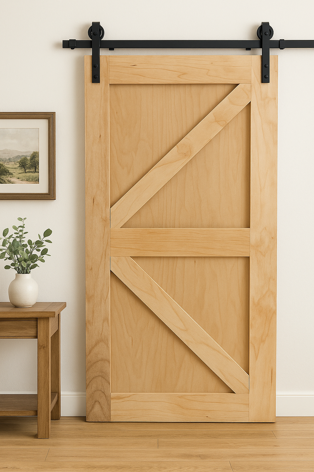 Custom Hardwood Barn Doors – Walnut, White Oak, Cherry, Mahogany, Maple, Sapele | Handmade Sliding Interior Doors