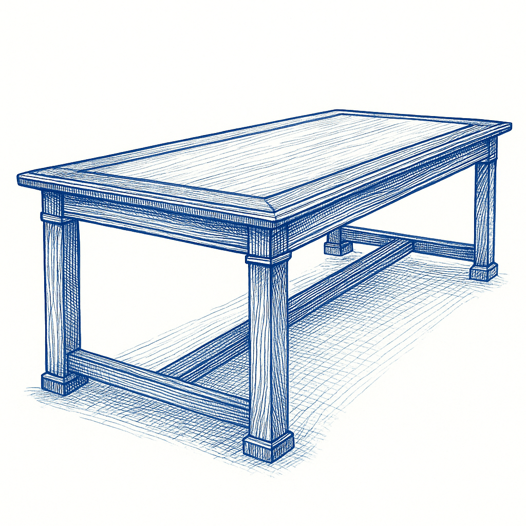 Custom Hardwood Dining Tables – Timeless Craftsmanship, Two Distinct Styles