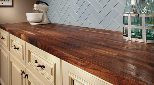 Custom Hardwood Butcher Block Countertop – Walnut, Maple, Cherry, Oak – Made to Order – Food Safe Finish - Free Shipping