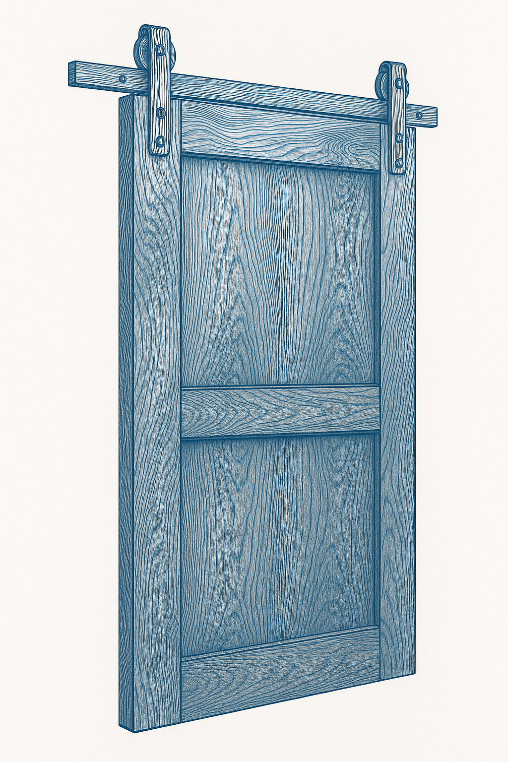 Custom Hardwood Barn Doors – Walnut, White Oak, Cherry, Mahogany, Maple, Sapele | Handmade Sliding Interior Doors